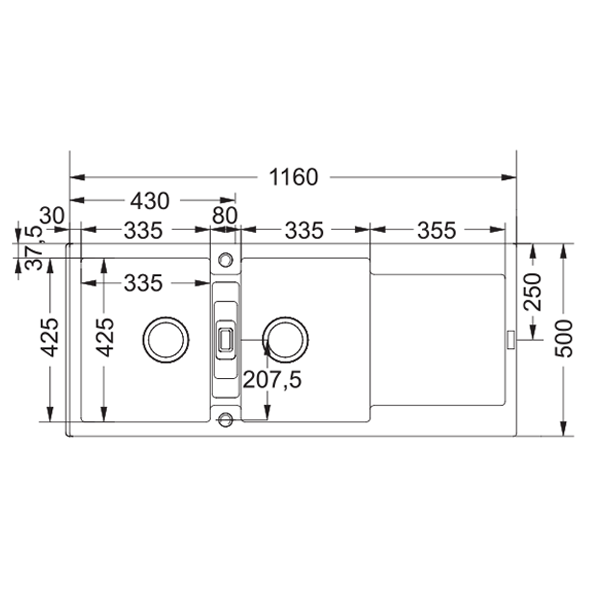 Picture of MARIS MRG621 90mm GREY STONE