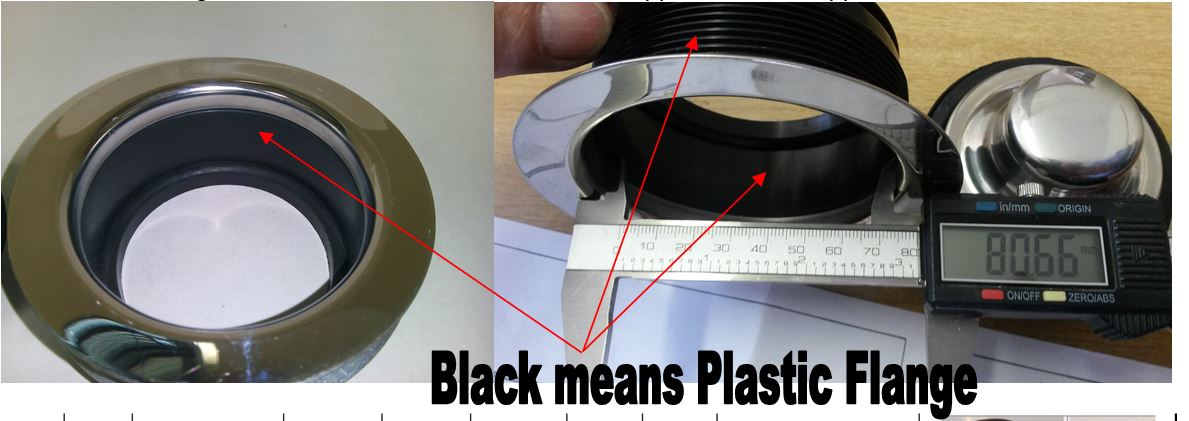 Picture of W/DISP BRUSH STOPPER PLASTIC FLANGE-80mm