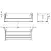 Picture of CUBX012HP DOUBLE TOWEL RACK