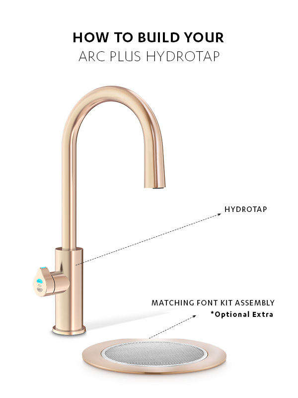 Picture of ZIP Hydrotap G5 Arc Plus BCS Residential Brushed Rose-Gold