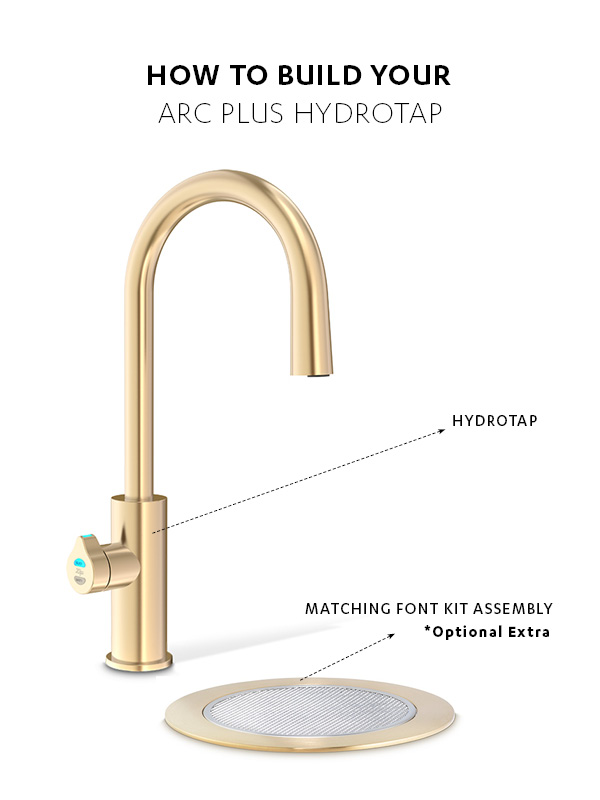 Picture of ZIP Hydrotap G5 Arc Plus BCS Residential Brushed Gold