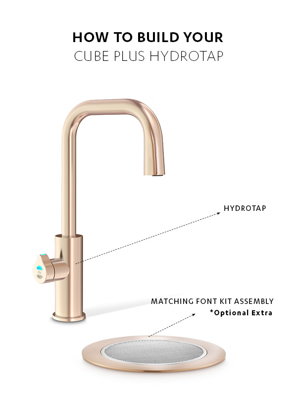 Picture of ZIP Hydrotap G5 Cube Plus BC Residential Brushed Rose-Gold